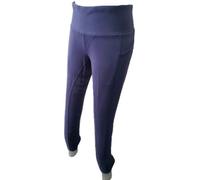 Cwell Equine New Silicone Grip Horse Riding/Yoga/Gym/Sports/Leggings Tights Breeches + Phone Pocket Navy X Small UK 8