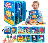 CWENDANER With Ocean Theme, 3D Felt Activity Book Educational Sensory Toy, Silent Book for Boys and Girls from 1, 2, 3 Years, Learning Activities for Toddlers, Busy Book Birthday
