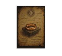 CWLLOG Canvas Prints Wall Art Posters Abstract Lord of The Rings One Ring Unframe-style Modern Living Room And Bedroom Decor 08x12inch(20x30cm)