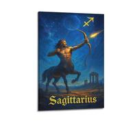 CWLLOG Canvas Prints Wall Art Posters Abstract Sagittarius Frame-style Modern Living Room And Bedroom Decor 08x12inch(20x30cm)