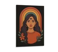 CWLLOG Canvas Prints Wall Art Posters Abstract Third Eye Awakening Frame-style Modern Living Room And Bedroom Decor 12x18inch(30x45cm)