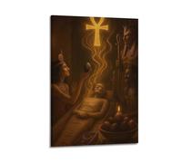 CWLLOG Canvas Prints Wall Art Posters Ancient Egyptian Religion Mummy Resurrection Ritual Frame-style Modern Living Room And Bedroom Decor 20x30inch(50x75cm)