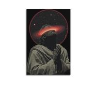 CWLLOG Canvas Prints Wall Art Posters Creativity Thoughts Under Star Ring Dome Unframe-style Modern Living Room And Bedroom Decor 12x18inch(30x45cm)