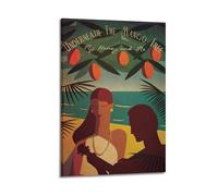 CWLLOG Canvas Prints Wall Art Posters Figure Retro Decor Companion Under Mango Tree Modern Living Room And Bedroom Artwork Decor 16x24inch(40x60cm)