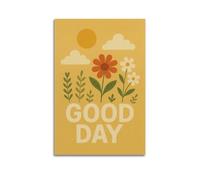 CWLLOG Canvas Prints Wall Art Posters Healing Good Day Bouquet Unframe-style Modern Living Room And Bedroom Decor 16x24inch(40x60cm)