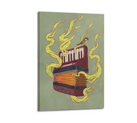 CWLLOG Canvas Prints Wall Art Posters Music Accordion Flame Frame-style Modern Living Room And Bedroom Decor 12x18inch(30x45cm)