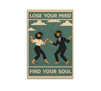 CWLLOG Canvas Prints Wall Art Posters Music Vintage Vinyl Head Dancing Unframe-style Modern Living Room And Bedroom Decor 24x36inch(60x90cm)