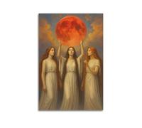 CWLLOG Canvas Prints Wall Art Posters Myth Moon Goddesses Unframe-style Modern Living Room And Bedroom Decor 16x24inch(40x60cm)