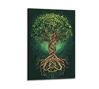CWLLOG Canvas Prints Wall Art Posters Plant Twisted Root Tree of Life Frame-style Modern Living Room And Bedroom Decor 20x30inch(50x75cm)