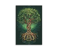 CWLLOG Canvas Prints Wall Art Posters Plant Twisted Root Tree of Life Unframe-style Modern Living Room And Bedroom Decor 08x12inch(20x30cm)