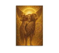 CWLLOG Canvas Prints Wall Art Posters Religion Bible Four Living Creatures Angel Unframe-style Modern Living Room And Bedroom Decor 12x18inch(30x45cm)