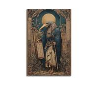 CWLLOG Canvas Prints Wall Art Posters Religious Egyptian God Thoth Unframe-style Modern Living Room And Bedroom Decor 16x24inch(40x60cm)