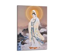 CWLLOG Canvas Prints Wall Art Posters Religious Poster The Compassionate World - Saving Radiance of Guanyin Modern Living Room And Bedroom Artwork Decor 08x12inch(20x30cm)