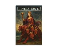 CWLLOG Canvas Prints Wall Art Posters Religious Revelation Babylon Whore Unframe-style Modern Living Room And Bedroom Decor 12x18inch(30x45cm)