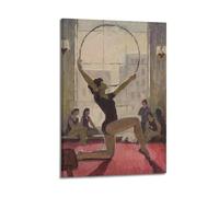 CWLLOG Canvas Prints Wall Art Posters Sports Indoor Hula Hoop Gymnastics Training Modern Living Room And Bedroom Artwork Decor 20x30inch(50x75cm)
