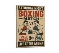 CWLLOG Canvas Prints Wall Art Posters Sports Saturday Night Boxing Match Modern Living Room And Bedroom Artwork Decor 12x18inch(30x45cm)