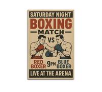 CWLLOG Canvas Prints Wall Art Posters Sports Saturday Night Boxing Match Modern Living Room And Bedroom Artwork Decor 20x30inch(50x75cm)
