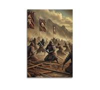 CWLLOG Canvas Prints Wall Art Posters Weapon Samurai Battlefield Unframe-style Modern Living Room And Bedroom Decor 20x30inch(50x75cm)