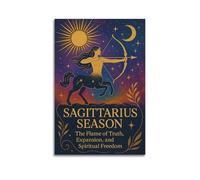 CWLLOG Canvas Prints Wall Art Posters Zodiac Sagittarius Season Unframe-style Modern Living Room And Bedroom Decor 24x36inch(60x90cm)