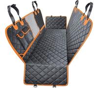 CWMAD Dog Car Seat Cover for Ford Ranger T9 Raptor Wildtrak XLT 2023 2024, Durable Scratchproof Nonslip Back Seat Cover for Dogs with Side Protection and Mesh Visual Window