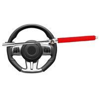 CWMFLI Car Steering Wheel Lock for Peugeot 2008 e-2008 / Restyling 2019-2023 2024, Vehicle Anti-theft Lock, Adjustable Steering Wheel Lock Car Accessories,R-ed