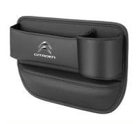 CWMLB Car Seat Gap Storage for Citroen C4 X 2022-, Box Gap Bag Pocket Organizer Car Organiser Front Seat with Cup Holder PU Leather,A