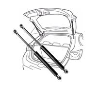 CWMMKL 2 PCS Car Rear Tailgate Boot Gas Struts for Opel Vauxhall Corsa F 2019-2023, Lifter Support System, Trunk Gas Support Struts Lift Shock Absorber Springs Holder