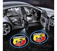 CWMMS 2 Pcs Car Welcome Door Light for Abarth 695 595 500, Car Welcome Light Projection Lamp Personalized Door Lamp Car Decoration Accessories