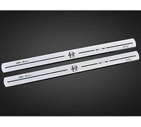 CWMMS 4pcs Car Door Sill Protector Strips for Alfa Romeo Mito, Stainless Steel Kick Plates Welcome Pedal Strips Car Sill Pedal Styling Accessory