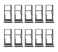 CWONCONGOIN Cell Phone Replacement Accessories for Motorola Moto G 2022 10pcs SIM + Micro SD Card Tray (Black)