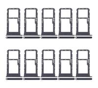 CWONCONGOIN Cell Phone Replacement Accessories for Motorola Moto G60 10pcs SIM + Micro SD Card Tray (Black)