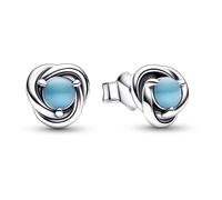 CWOne Designs Birthstone Eternity Circle Stud Earrings for Women