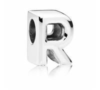 CWOne Designs Sterling Silver Letter Aphabet Charm For Pandora Charm Bracelets For Women (R)