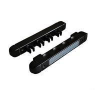 CWOQOCW 1 Pair Billiard Pool Cue Rack Wall Mount 4-Slot Hanging Snooker Wooden Holder Illiard Accessories Cue Holder For Schools,Home,Clubs Black Red Yellow