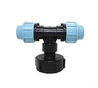 CWOQOCW 1 Pc IBC Tank Thread Connector Water Pipe Adapter Hose Faucet Garden Hose Connector IBC Tote Fittings(Tee outlet 25mm)