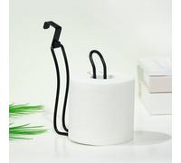 CWOQOCW 1Pc Over The Tank Toilet Holders, Stainless Steel Paper Hanging Holder, For Bathroom, Toilet (Black)