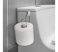 CWOQOCW 1Pc Over The Tank Toilet Holders, Stainless Steel Paper Hanging Holder, For Bathroom, Toilet (Silver)