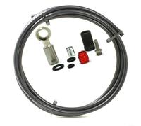 CWOQOCW 2 Meter Hydraulic Brake Hose for SRAM Code for RSC for RS Level, Reinforced Disc Cable Kit with Connectors, MTB Maintenance Green(black)