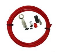 CWOQOCW 2 Meter Hydraulic Brake Hose for SRAM Code for RSC for RS Level, Reinforced Disc Cable Kit with Connectors, MTB Maintenance Green(red)