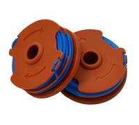 CWOQOCW 2 Pack For MacAllister Replacement Spool Line For MGT35025 MGT45028 MGT60030, Grass Trimmer Replacement Kit, Automatic Cord Feed, Tool-Free Coil Change