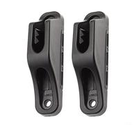 CWOQOCW 2 Pack Marine Boat Clam Cleats Lock Rope Fastener For Kayak Canoe With 4-6mm Nylon Rope Mounting Hardware