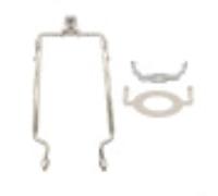 CWOQOCW 2 Pack Removable Shade Bracket, Adjustable Lamp Harp Stand Kit, 7-10 Inch Metal Shade Holder With E26 Base Fitter For Table Desk Lamps (Silver)