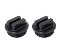 CWOQOCW 2Pcs 1-1/2" Threaded Pool Filter Drain For Hayward SP1022C 1-1/2-Inch MIP All Purpose With O-Ring, Winterizing 27001-0022 Replacement(Black)