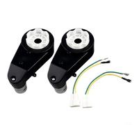 CWOQOCW 2PCS Electric Ride On Car Gearbox Replacement RS555 24V 40000RPM Motor For Kids Ride On Car High Torque Engine Easy Install Black