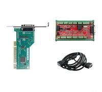 CWOQOCW 3-Axis CNC Motion Control Card PCI Interface Engraving Machine System Controller Board With Auto Power-Off Memory Function(small complete set)