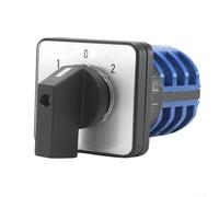 CWOQOCW 3 Position Rotary Cam Switch LW26-20A/32A On-Off-On Changeover Selector Control 6 Screw Terminals AC380V DC220V(32A)