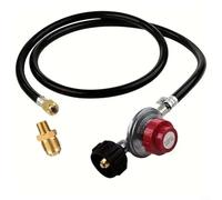 CWOQOCW 4 Ft High Pressure 0-20 PSI Adjustable Regulator With QCC-1 Type Hose-Works For Propane Appliances