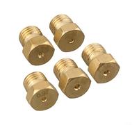 CWOQOCW 5Pcs Brass Gas Cooker Conversion Kit Injector Nozzles Set For Natural Gas Hob Burner M6 Thread Cooktop