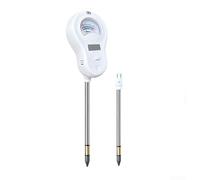 CWOQOCW 6-in-1 Digital Soil Tester ST-09 - pH Moisture Fertility Light Temperature Humidity Detector with Replaceable Probe for Garden(2 probes)