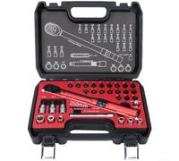 CWOQOCW 72-Tooth Ratchet Torque Tool Set 1/4 Drive 32PCS | 72-tooth gear, 5-degree swing angle, tight for access, 1/4 , 32-piece kit